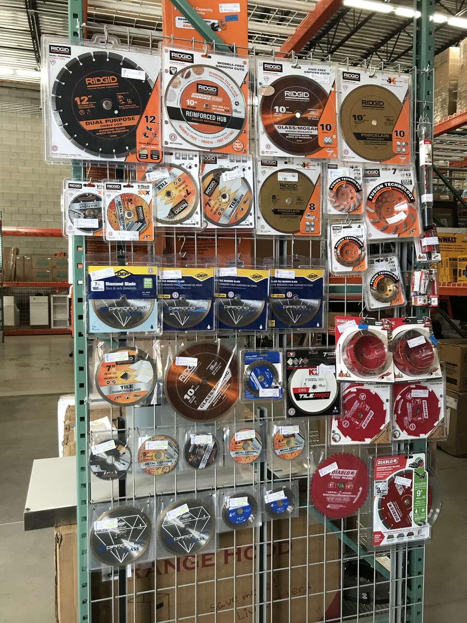 New and (barely) used saw blades