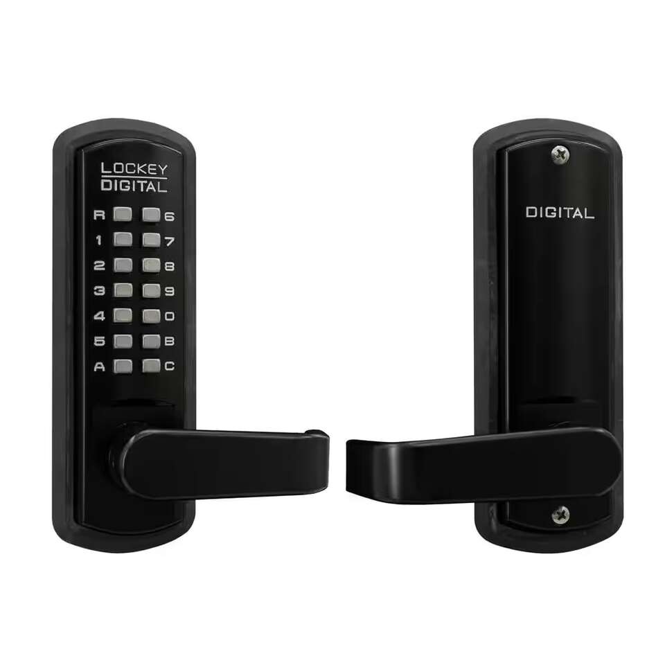 Lockey USA 3835 Jet Black/Marine Grade Mechanical Keyless Lever Lock with Passage Function