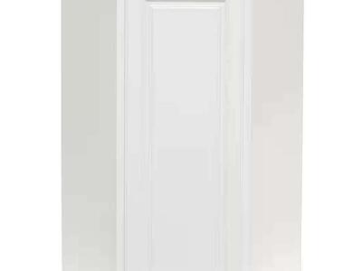 Hampton Bay Hampton 24 in. W x 12 in. D x 42 in. H Assembled Diagonal Corner Wall Kitchen Cabinet in Satin White