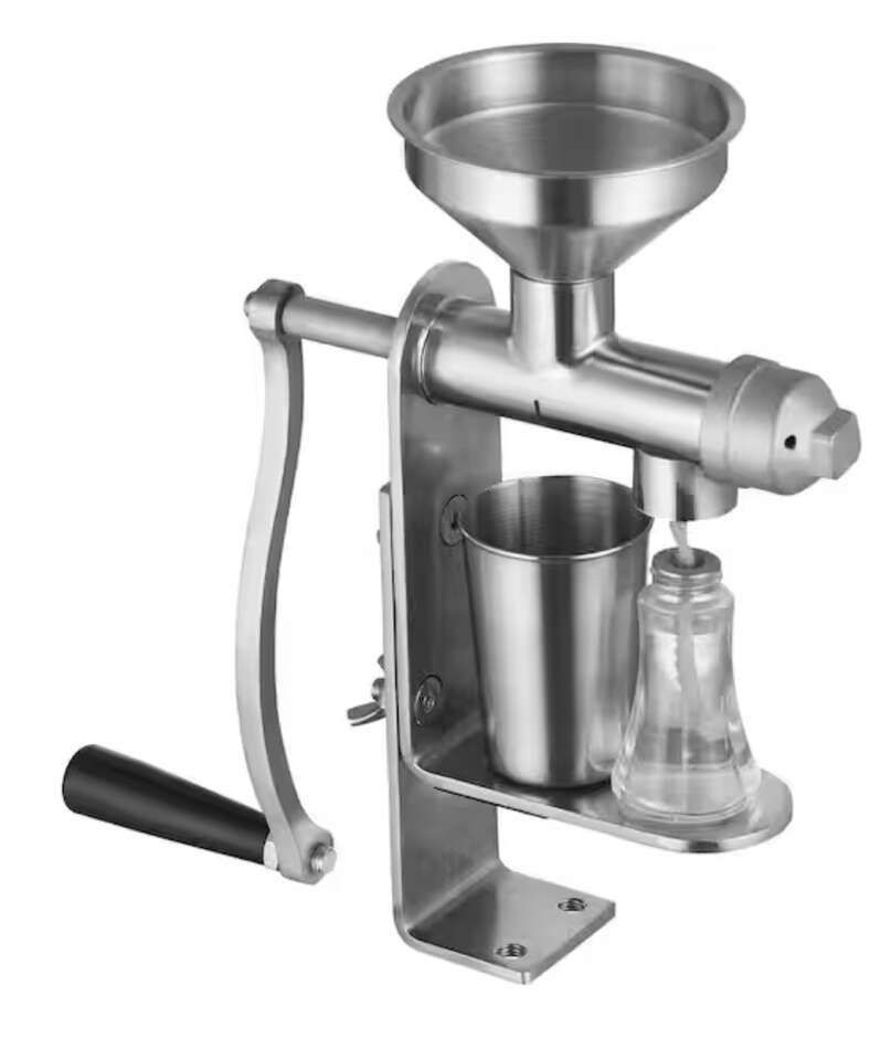 VEVOR Manual Oil Press Stainless Steel Oil Extractor Machine, Detachable Household for Pressing Pean