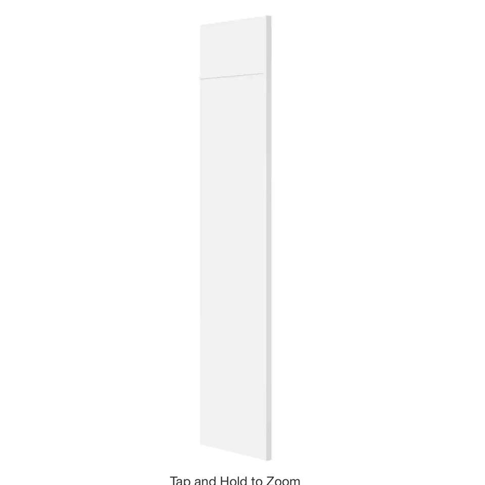 Hampton Bay 24 in. W x 84 in. H Refrigerator End Panel in Satin White