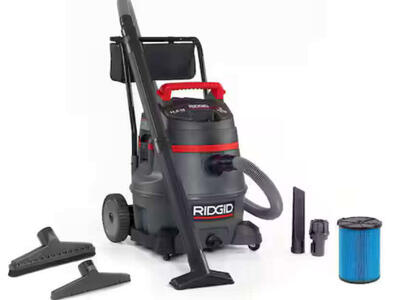 RIDGID 14 Gallon 2-Stage Commercial Shop Vacuum Wet Dry Vac with Fine Dust Filter, Professional Locking Hose and Accessories