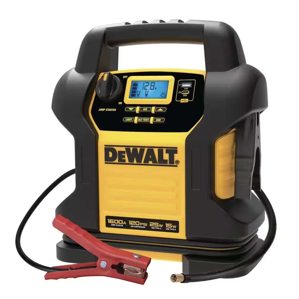 DEWALT 1600 Peak Amp Jump Starter with Digital Compressor and USB Power Bank