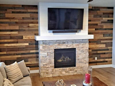 Reclaimed Pallet Walls $3/sqft or Installed $9sqft