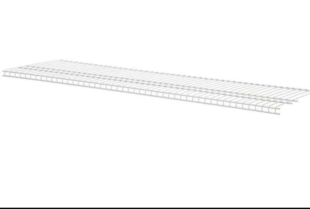 72in W x 16in D White Wire Shelf