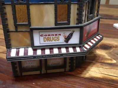 Coca-Cola Stained Corner Drug Store