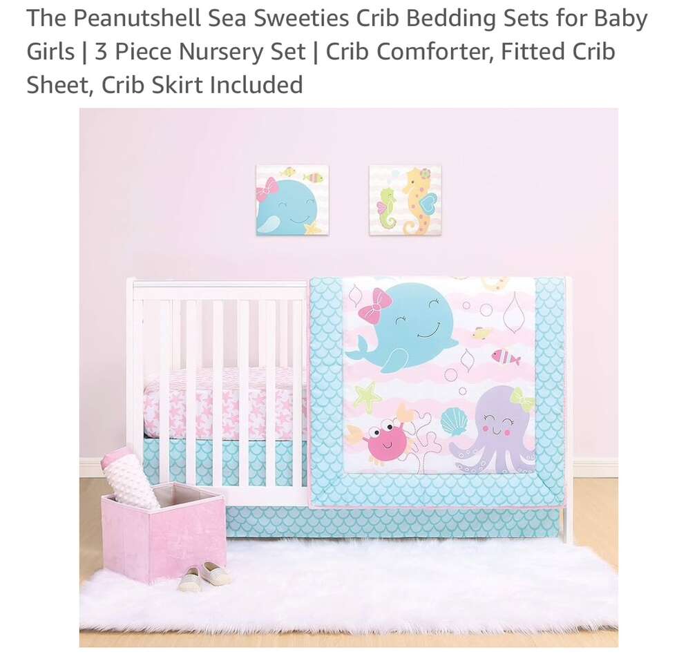 Brand New 3 Piece Crib Set Ocean