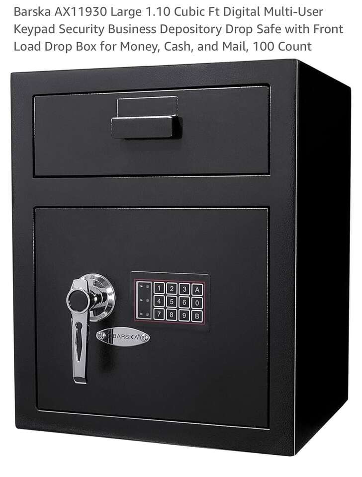 Large Safe Depository Drop Box, Security, Business