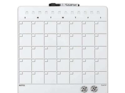 Quartet Frameless Dry-erase Magnetic Calendar, New