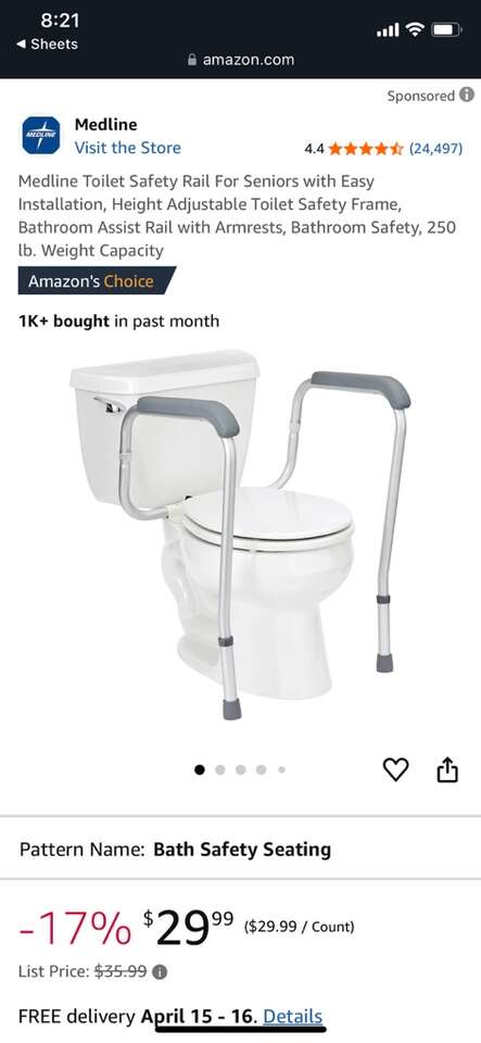 Height Adjustable Toilet Safety, Toilet Rails