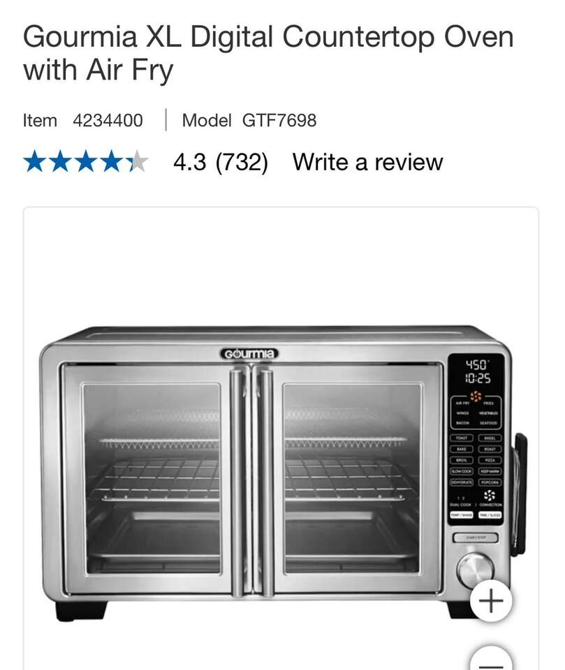Gourmia XL Digital Countertop Oven with Air Fry