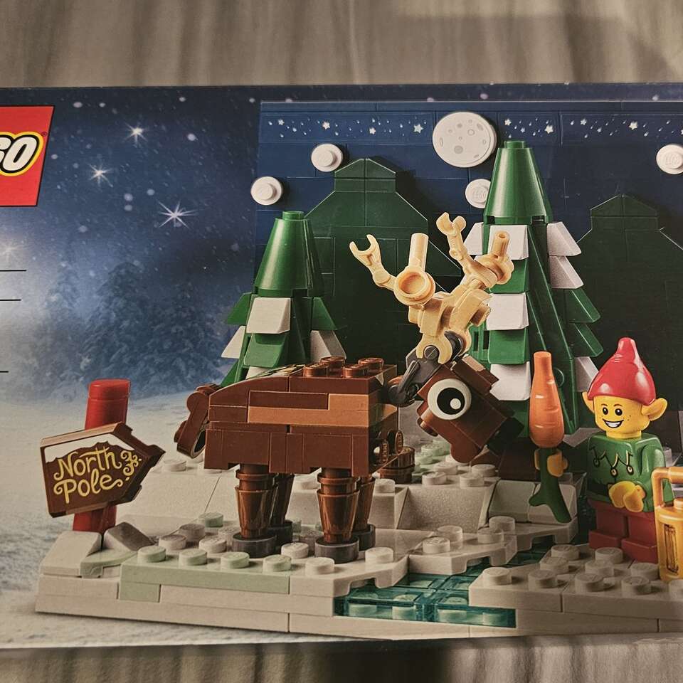 Lego Santa's front yard