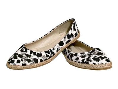 Brand New Charles Albert Spotted Print Flats (Size 9)