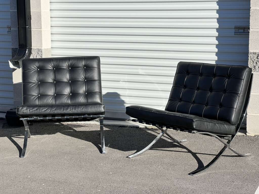 Leather And Metal Chairs Furniture