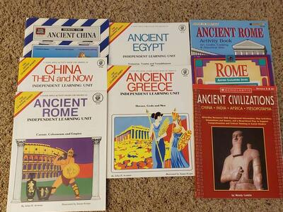 8 Ancient Civilization Workbooks Homeschool