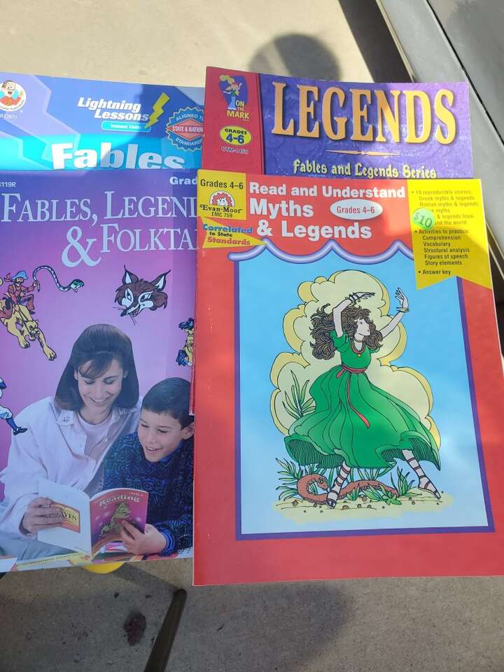 4 Myths, Fables, and Legends Workbook Grades 4-6