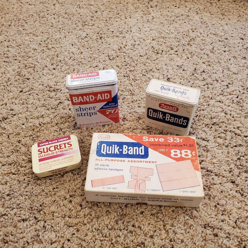 Vintage Band Aids Tins