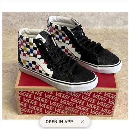VANS SKF-Hi Glitter Multicolor Checkerboard