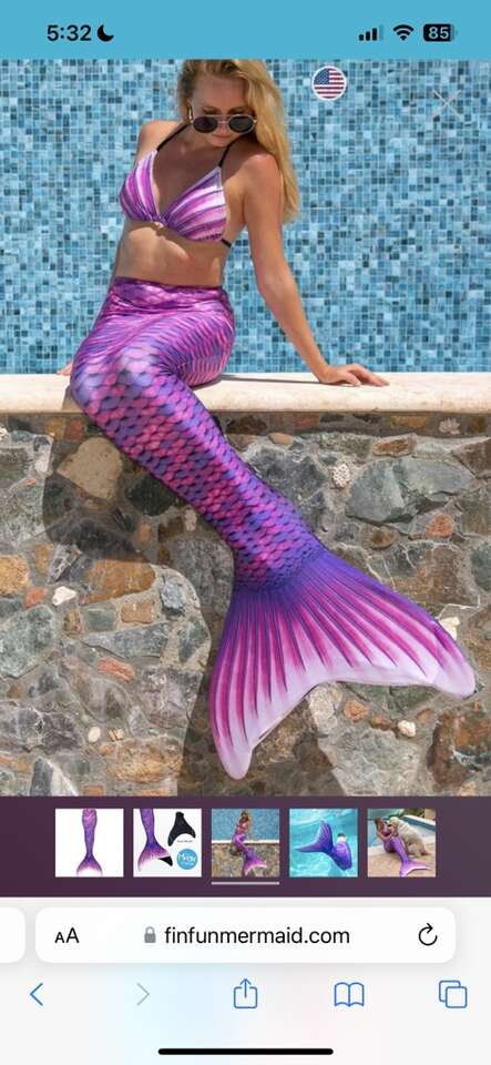 MERMAID TAIL SKIN & FIN - YOUTH