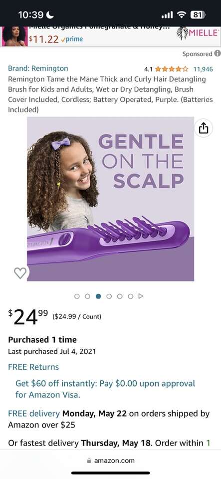 REMINGTON DETANGLING BRUSH