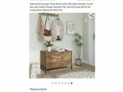 New in box Brown Chest with lights