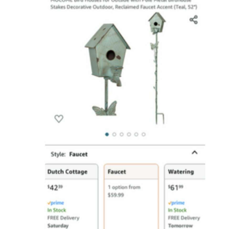 New in box bird house 3 kinds available see ads