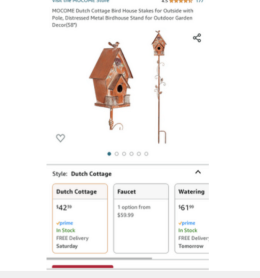 New metal bird houses, 3 avail see ads