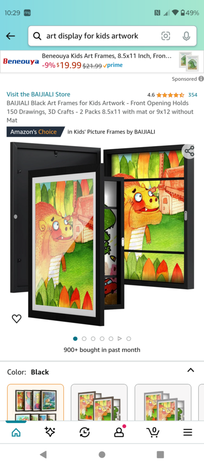 art display for kids artwork, several available