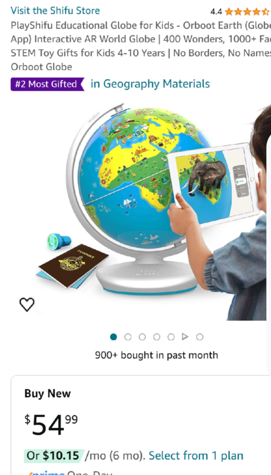 New kids educational learning interactive globe