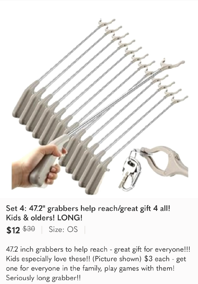 47.2 inch grabbers! Great to reach