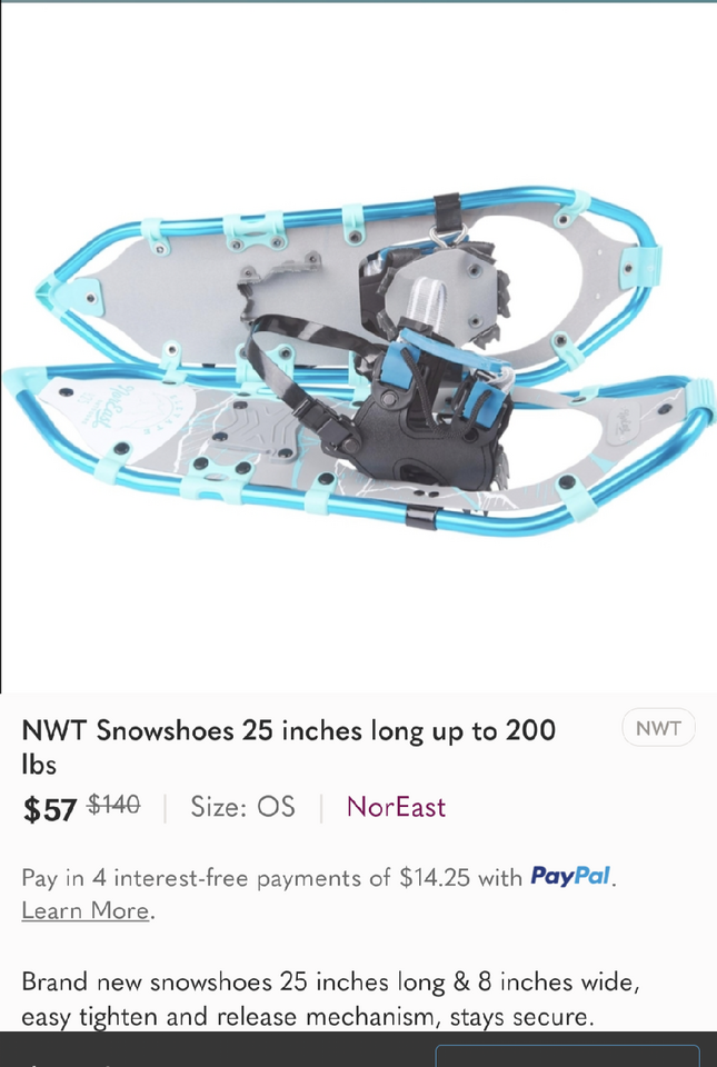 New snowshoes