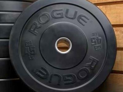 Rogue, Wasatch & Misc 45# Bumper Plates in Stock