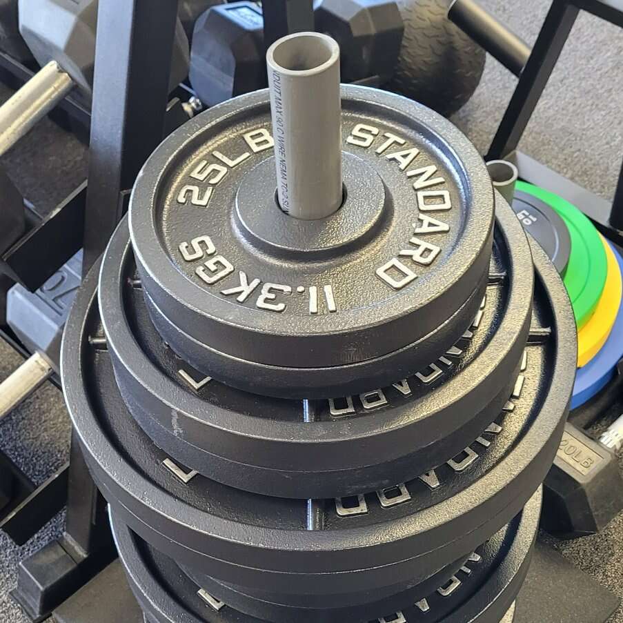 3 Pair 45-35-25 Olympic Plate Set