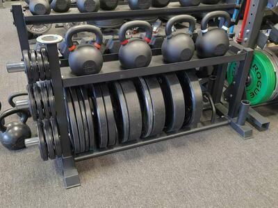 2-Tier Bumper/Kettlebell Combo Rack