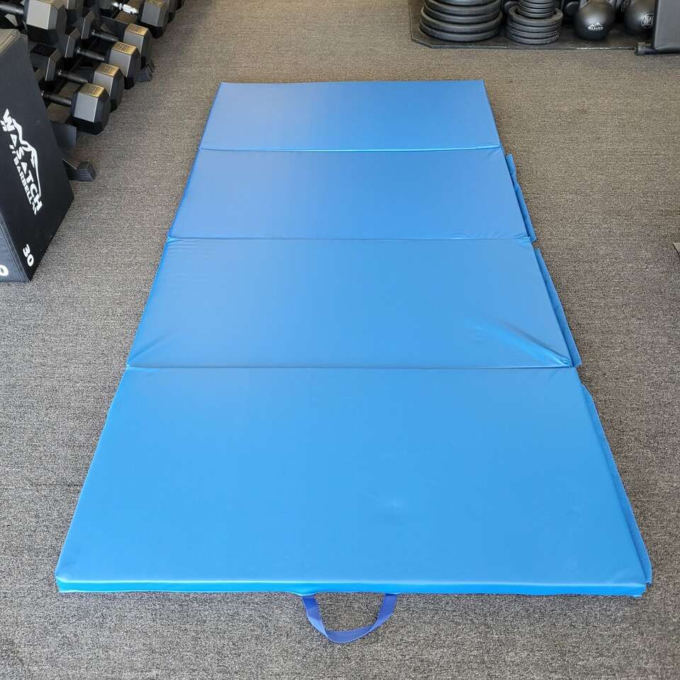 4X8 2" Gymnastic/Floor Quad-Fold Mat. MAT48BLK