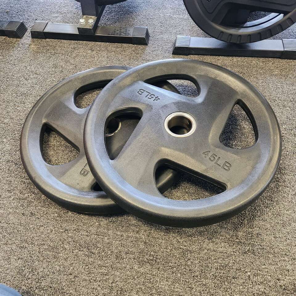45LB Rubber Grip Plates $125 Per Pair