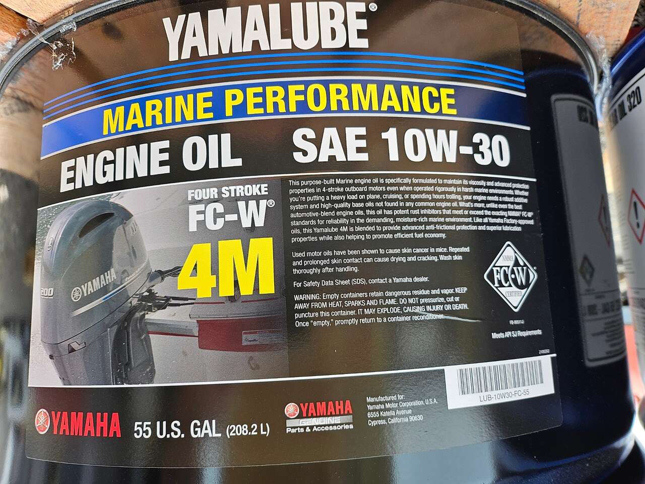 Yamalube 55 Gallons 4M Oil Drum