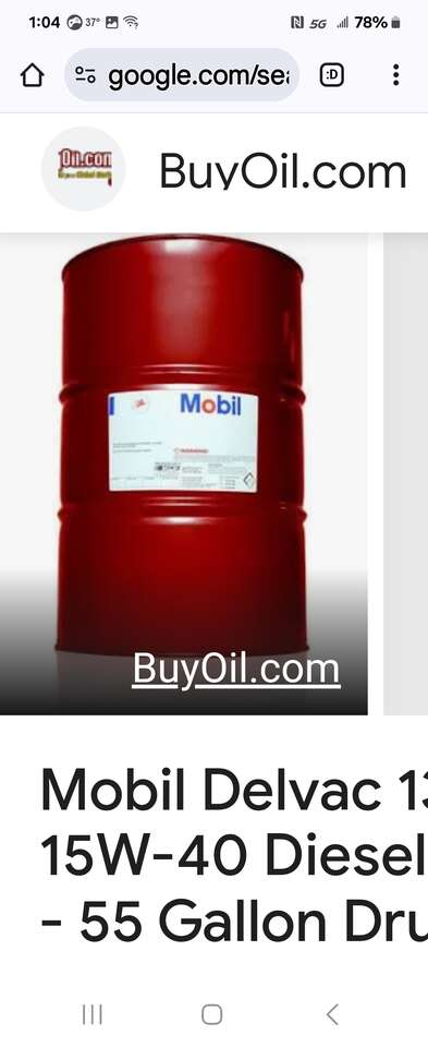 Mobil 15 w 40 Full Synthetic Diesel Oil