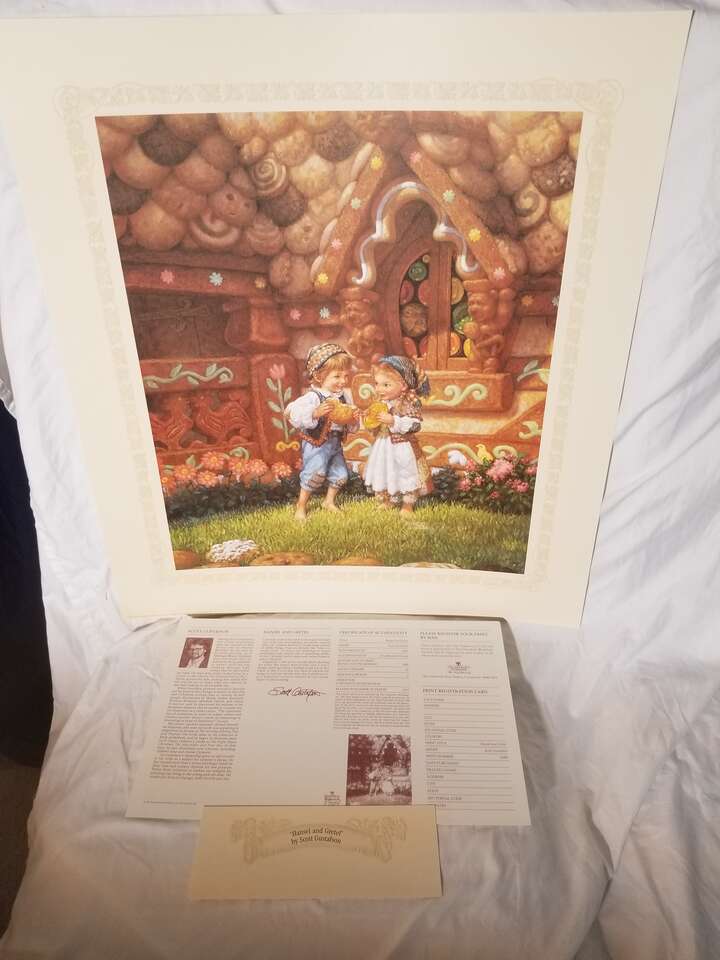 Scott Gustafson "Hansel & Gretel" Limited Edition 1995 With COA