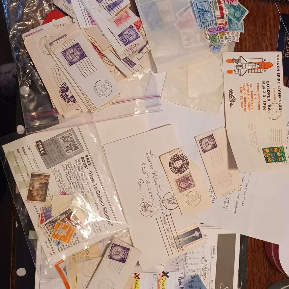 Small Bag canceled Stamps