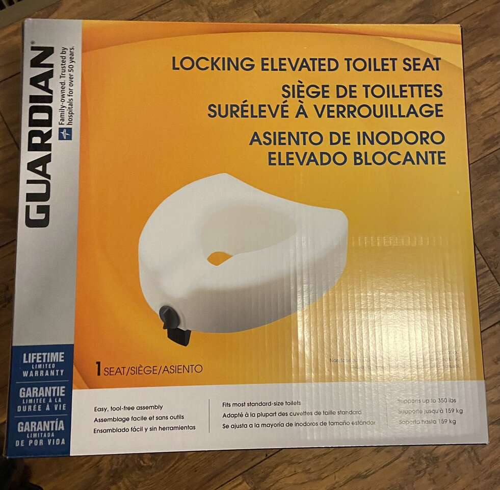 Guardian Raised Toilet Seat NEW General