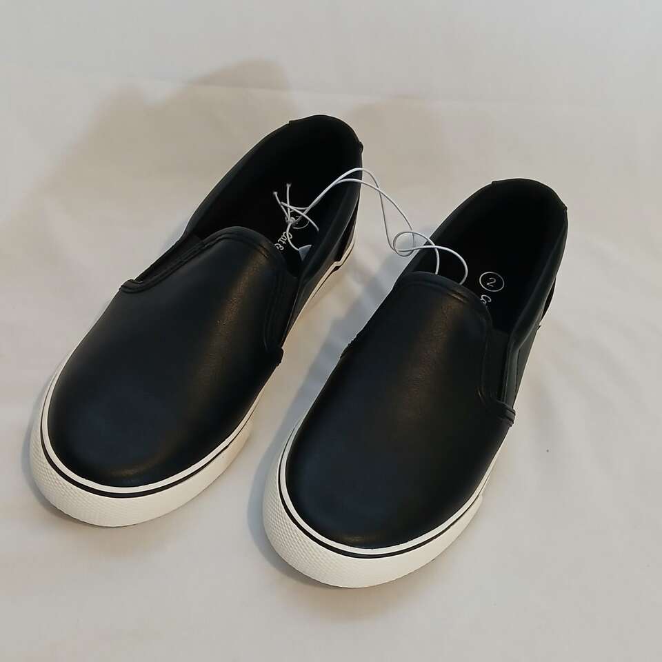 Black Slip On Shoes, New Size 2