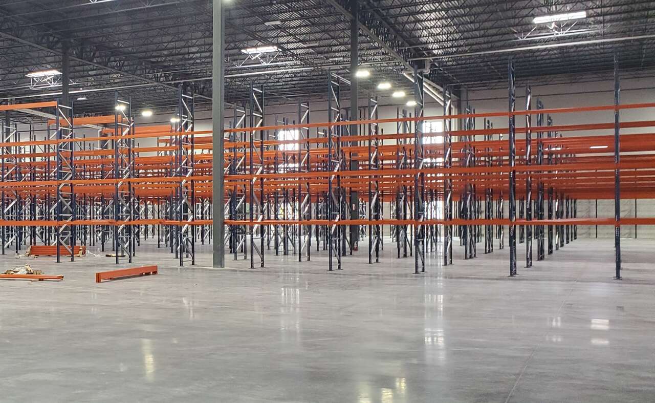 $11 used 96 x 3 in. Pallet Racking Beams - Industrial Strength Warehouse Shelving