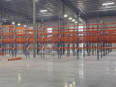 $11 used 96 x 3 in. Pallet Racking Beams - Industrial Strength Warehouse Shelving
