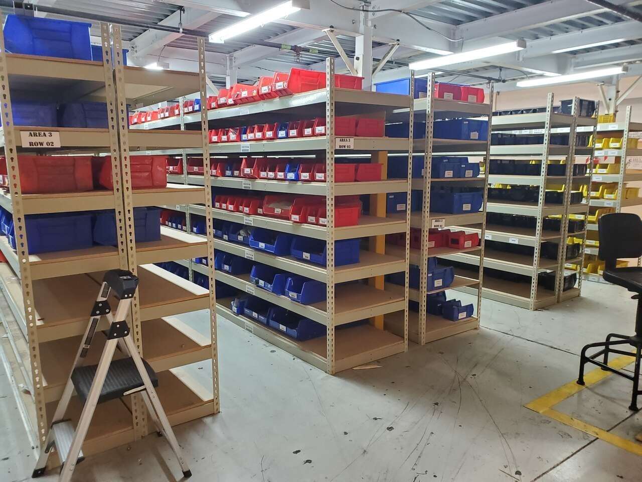 New Boltless Rivet Shelving Components - Warehouse and Garage Storage