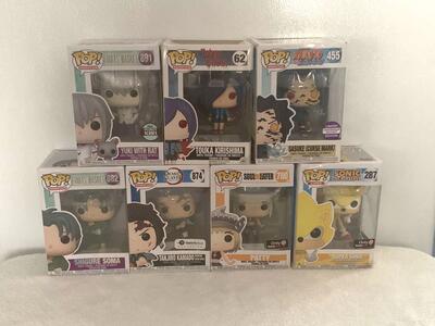 Anime Marvel Funko pops