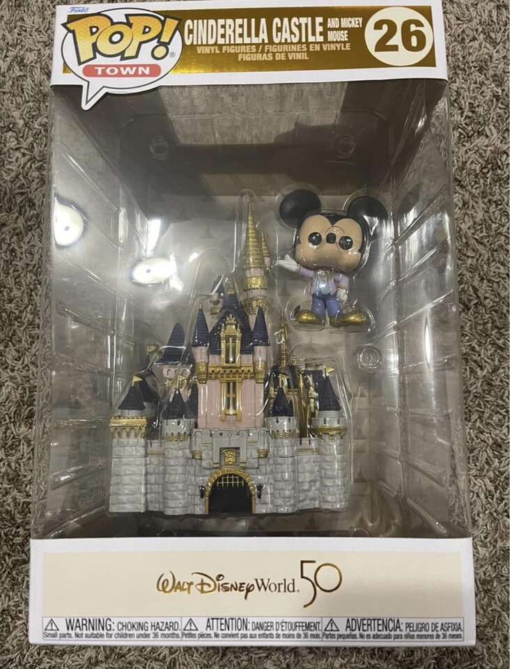 New Pep Funko Cinderella Castle With Mickey Mouse