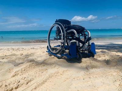 FREEDOM TRAX - Turn a Manual Wheelchair into an Off Road Chair