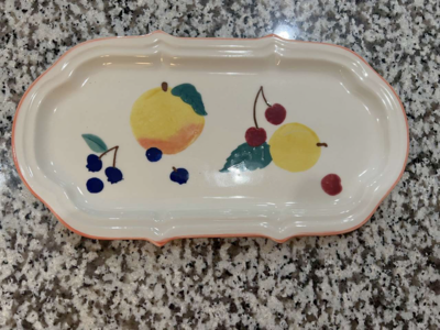 Vibrant Vintage Hartstone Fruit Tray – $30