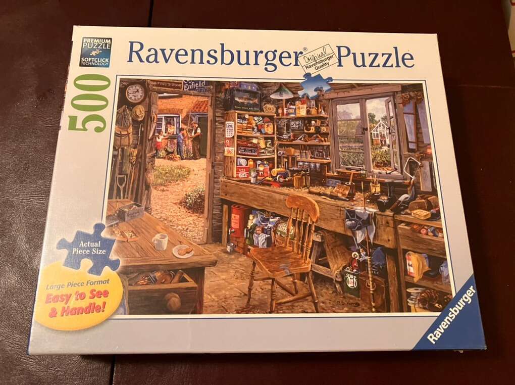 Ravensburger Puzzle Dad’s Shed NEW 500 piece